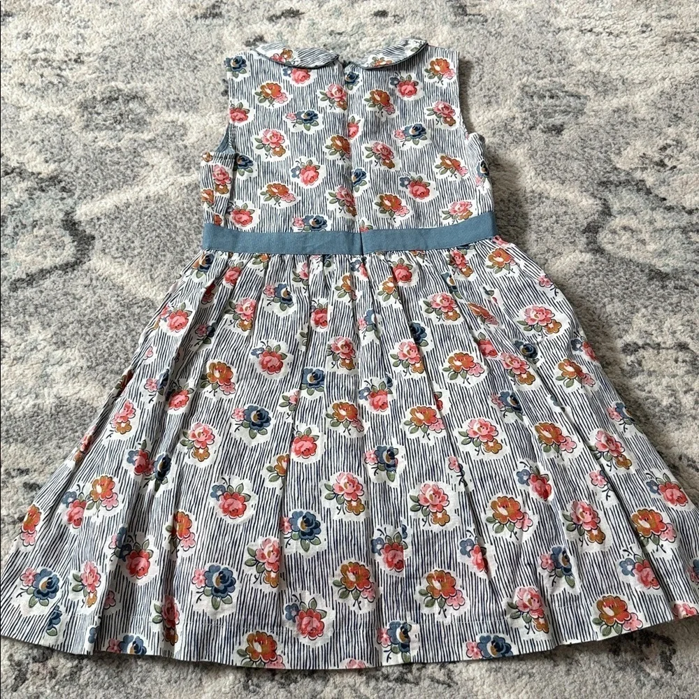 Mini Boden Girls Peter Pan Collar Floral Dress Size 9-10